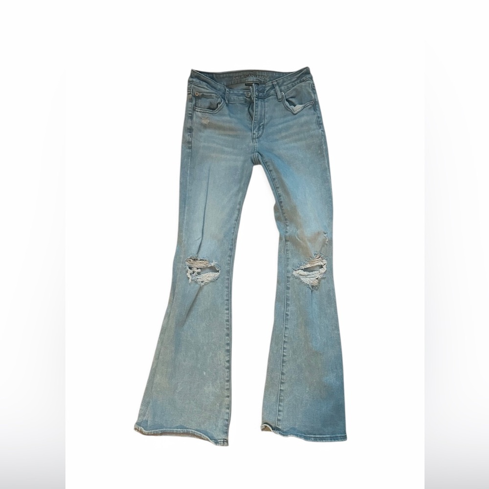 American Eagle Distressed Flare Jeans – Next Level Stretch – Women’s